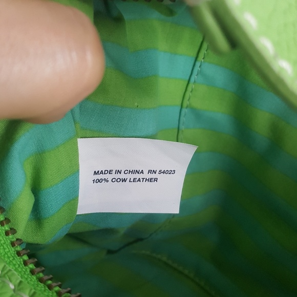 Gap green leather bag. - Picture 5 of 6